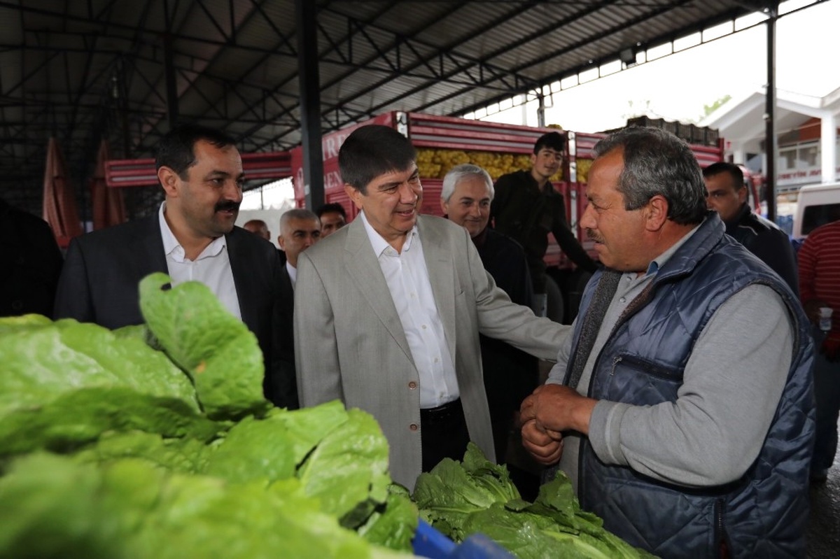 Türel, Hal ve Akdeniz Sanayi Esnafının Konuğu Oldu
