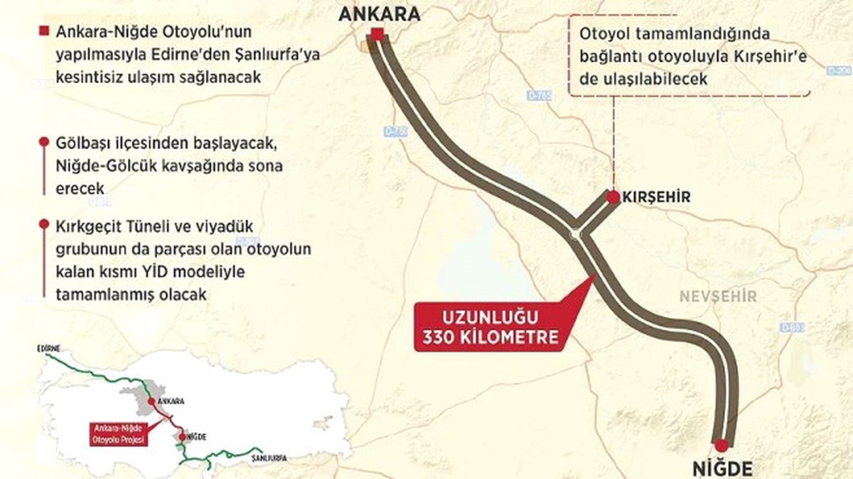 Ankara-Niğde Otoyolu İçin 5 Teklif
