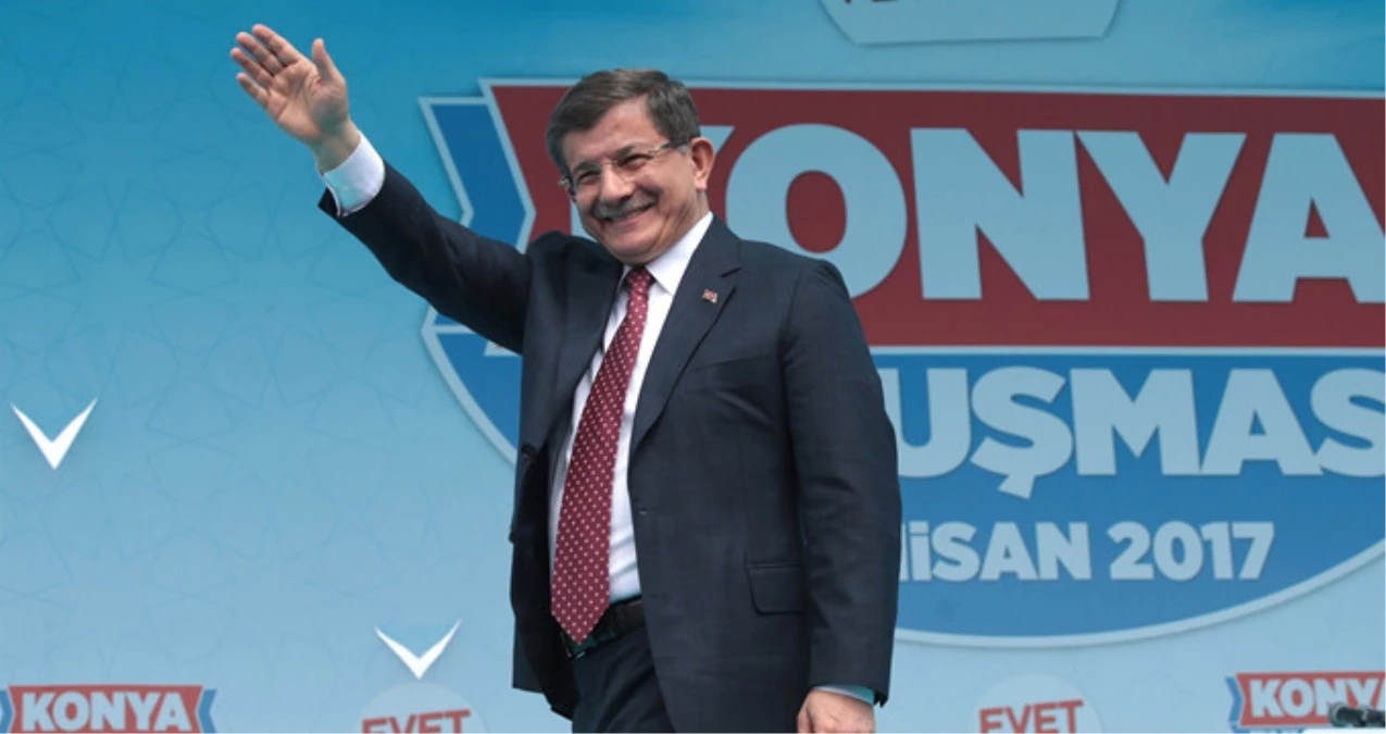 Davutoğlu Konya Mitinginde Kürsüye Çıkıp Konuşma Yaptı