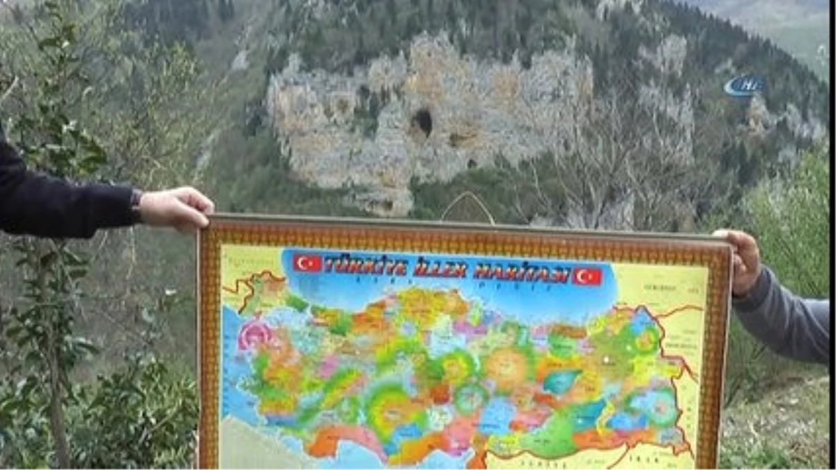Kayalıktaki Doğal Türkiye Haritası Görenleri Şaşırtıyor