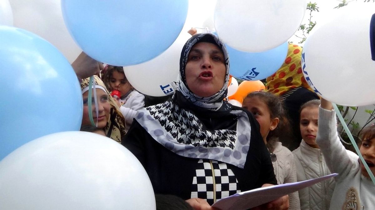 Kilis\'te \'Evet\' Balonları Uçuruldu
