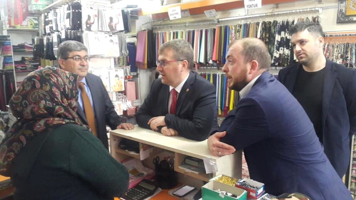 Milletvekili Eldemir ve İl Başkanı Karabıyık Esnafı Ziyaret Ettiler