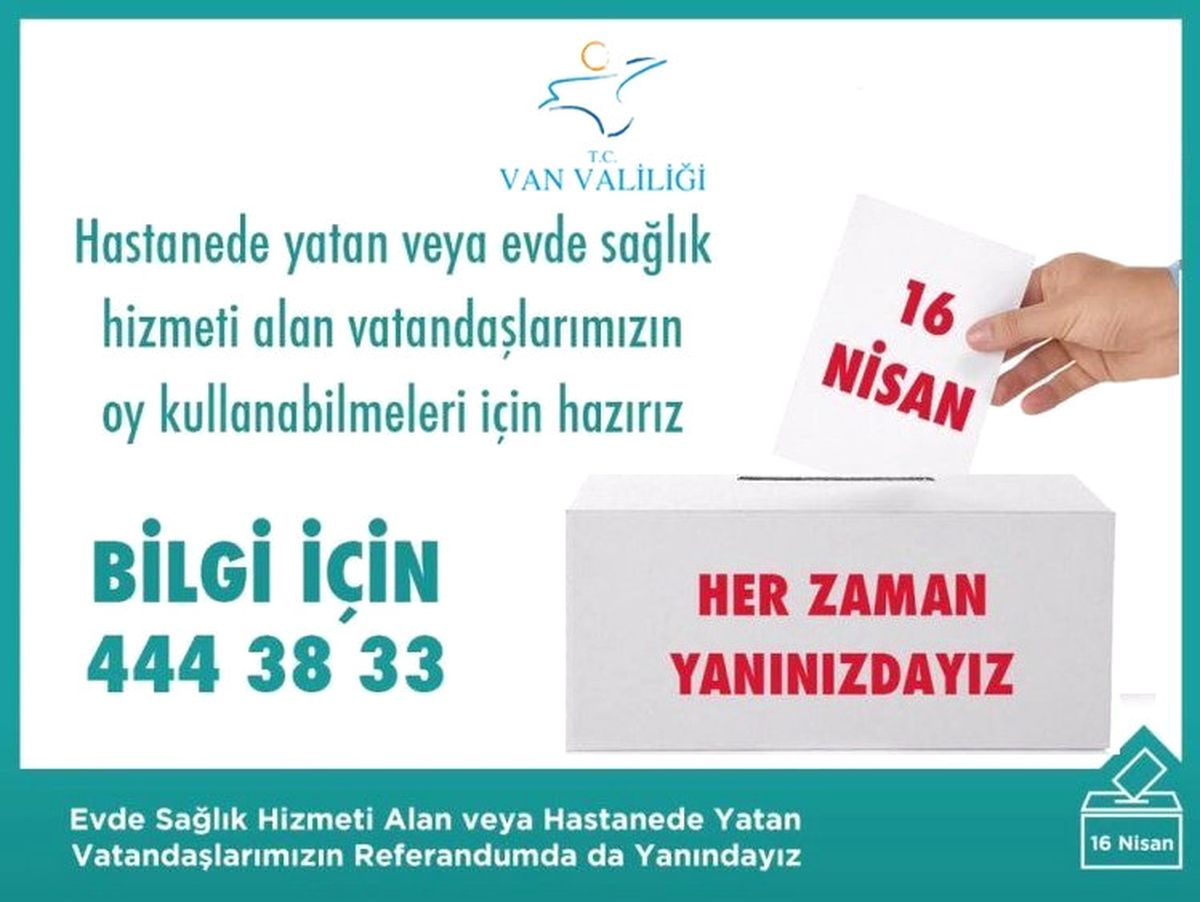 Oy Kullanacak Hasta ve Engellilere Kolaylık