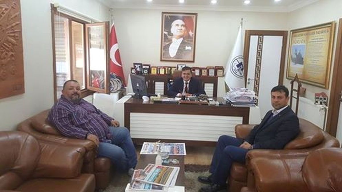 Başkan Yalçın\'a Teşekkür Ziyareti