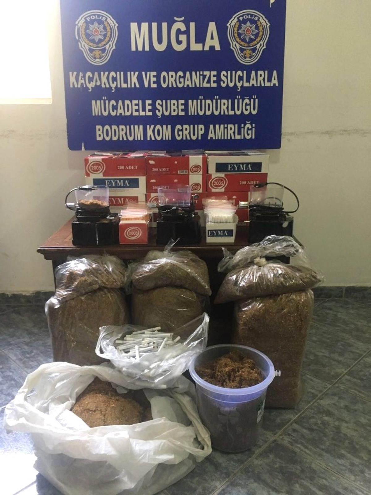 Bodrum\'da 10 Bin Adet Kaçak Sigara Ele Geçirildi