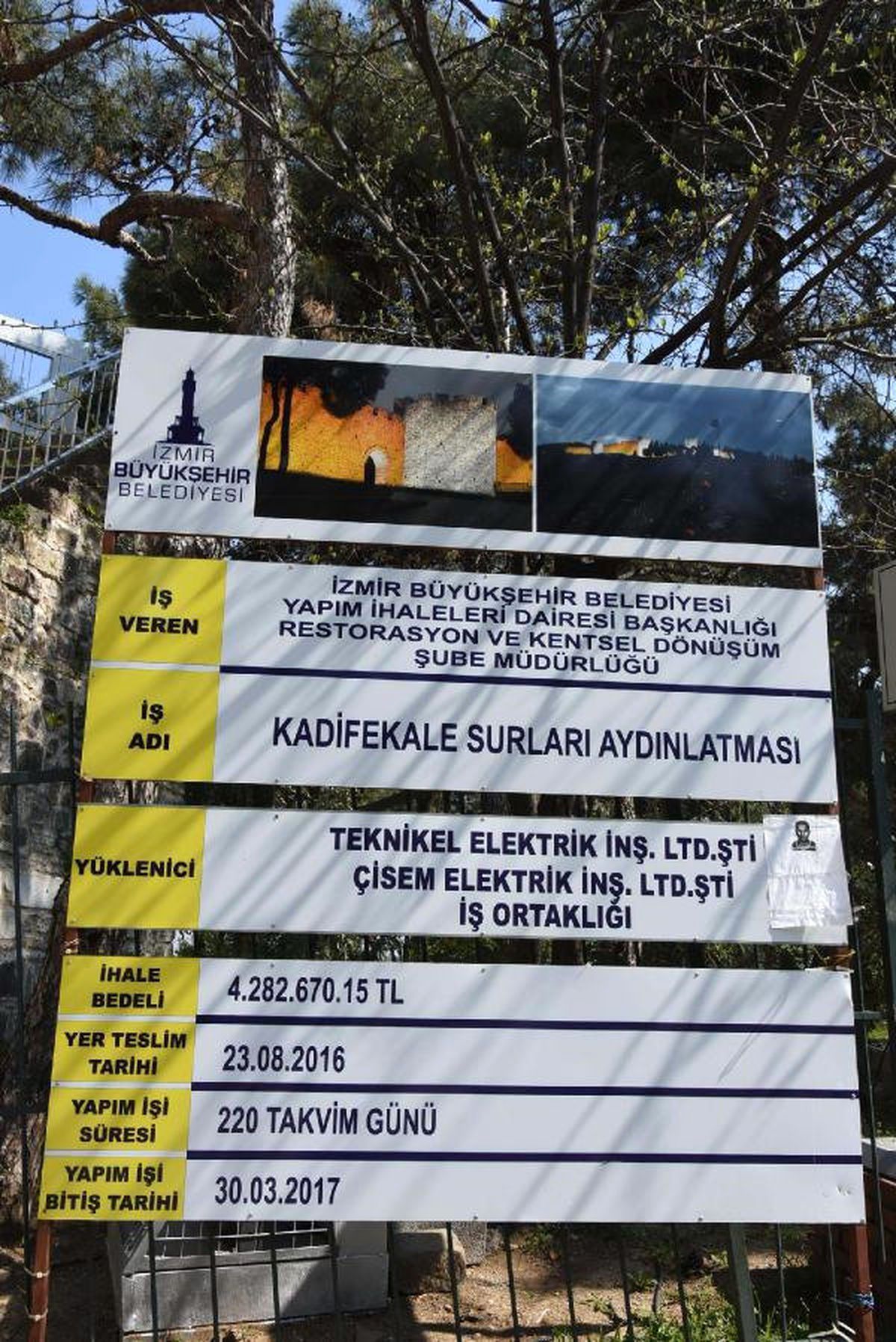 Kadifekale 4 Milyon TL\'ye Aydınlanıyor