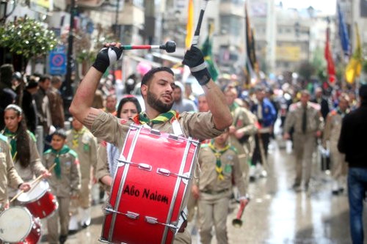 Ramallah\'ta "Kutsal Cumartesi" Kutlamaları