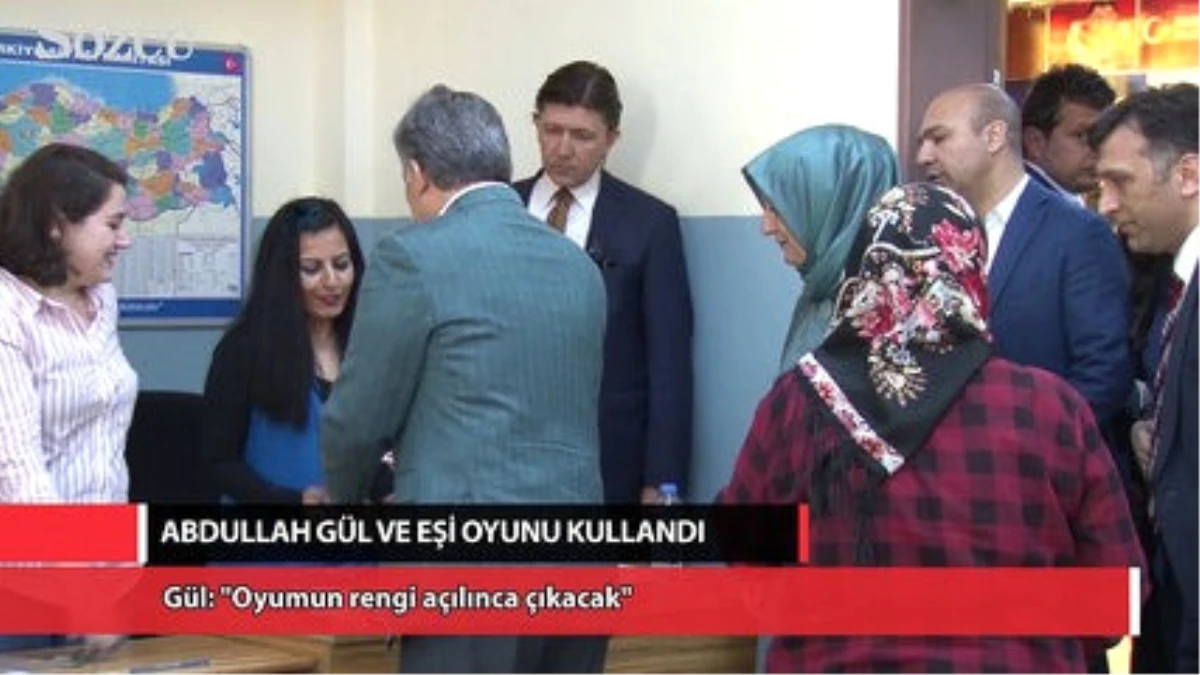 Abdullah Gül\'e \'Oyunun Rengi\' Soruldu