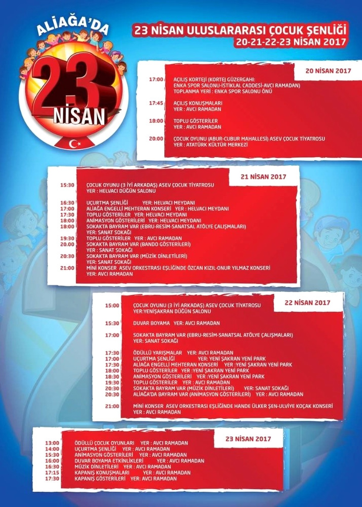 Aliağa 23 Nisan\'ı Coşkuyla Kutlayacak