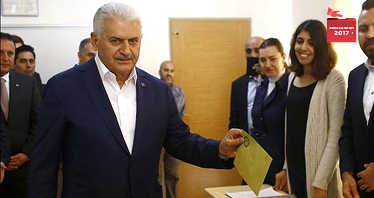 Başbakan Yıldırım'ın Oy Kullandığı Sandıktan 'Hayır' Çıktı