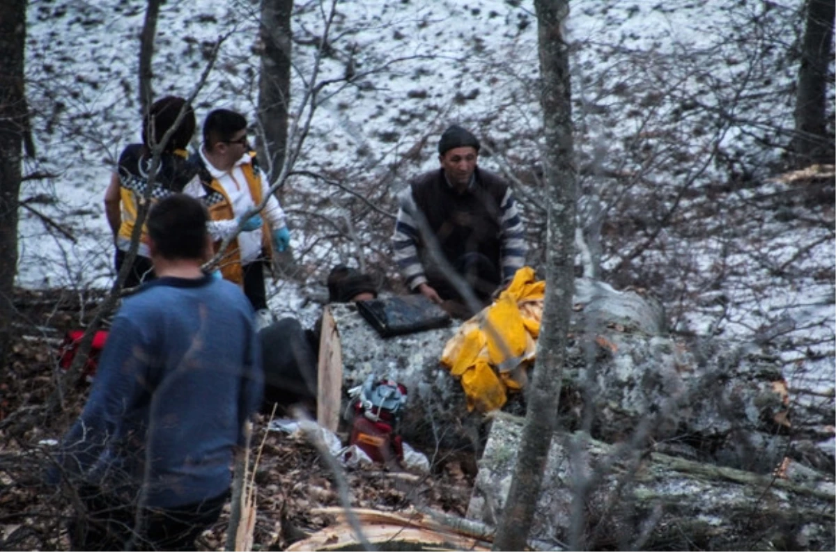 Dağda Ağaç Keserken Yaralanan Kişi Güçlükle Kurtarıldı