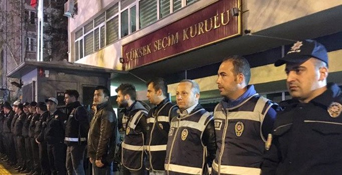 Dha Ankara - Yüksek Seçim Kurulu Önünde Güvenlik Önlemi