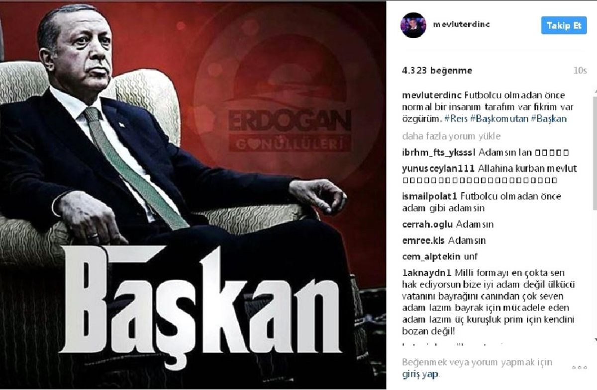 Mevlüt Erdinç\'ten \'Başkan\' Paylaşımı