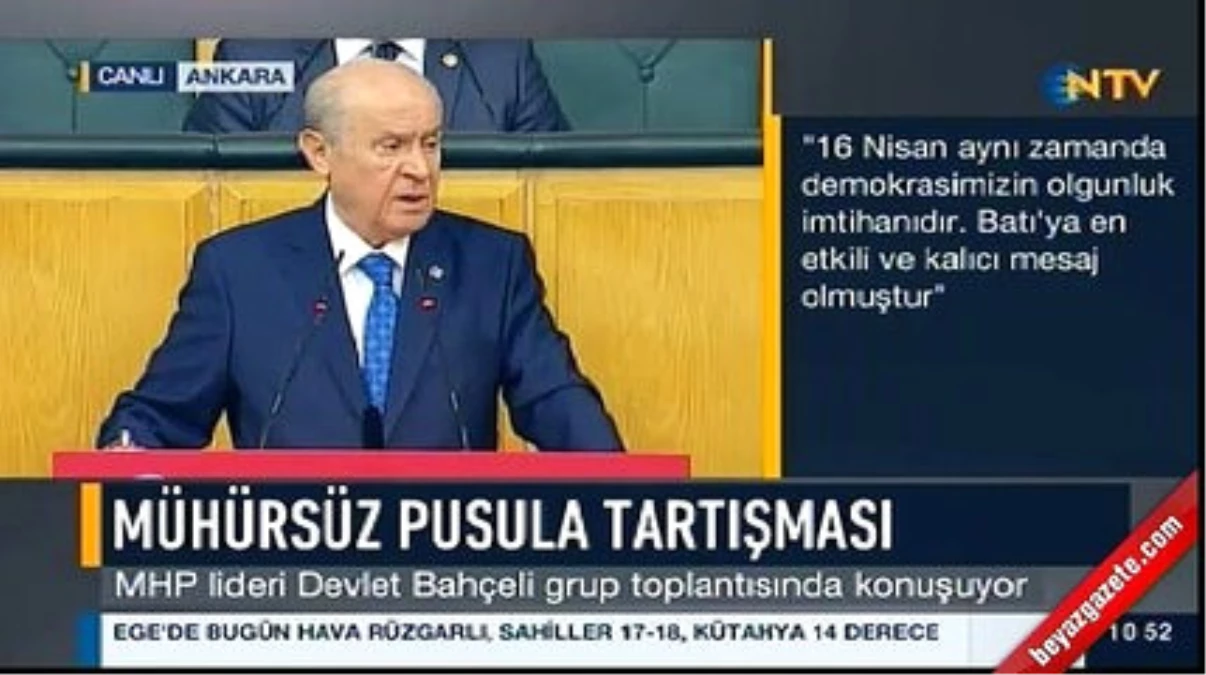 Devlet Bahçeli\'den Fatih Portakal\'a Tepki