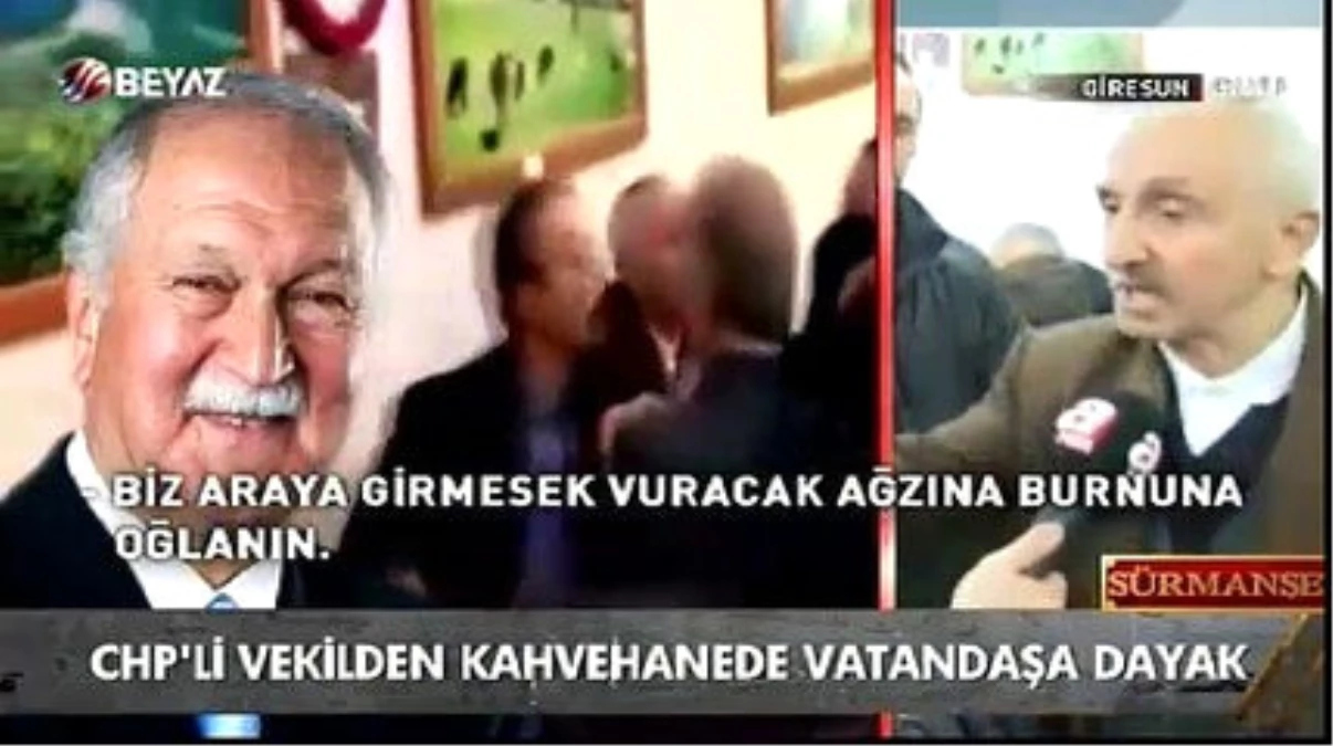 Kahvehanede Vatandaşa Saldıran CHP\'li Vekile Tepki