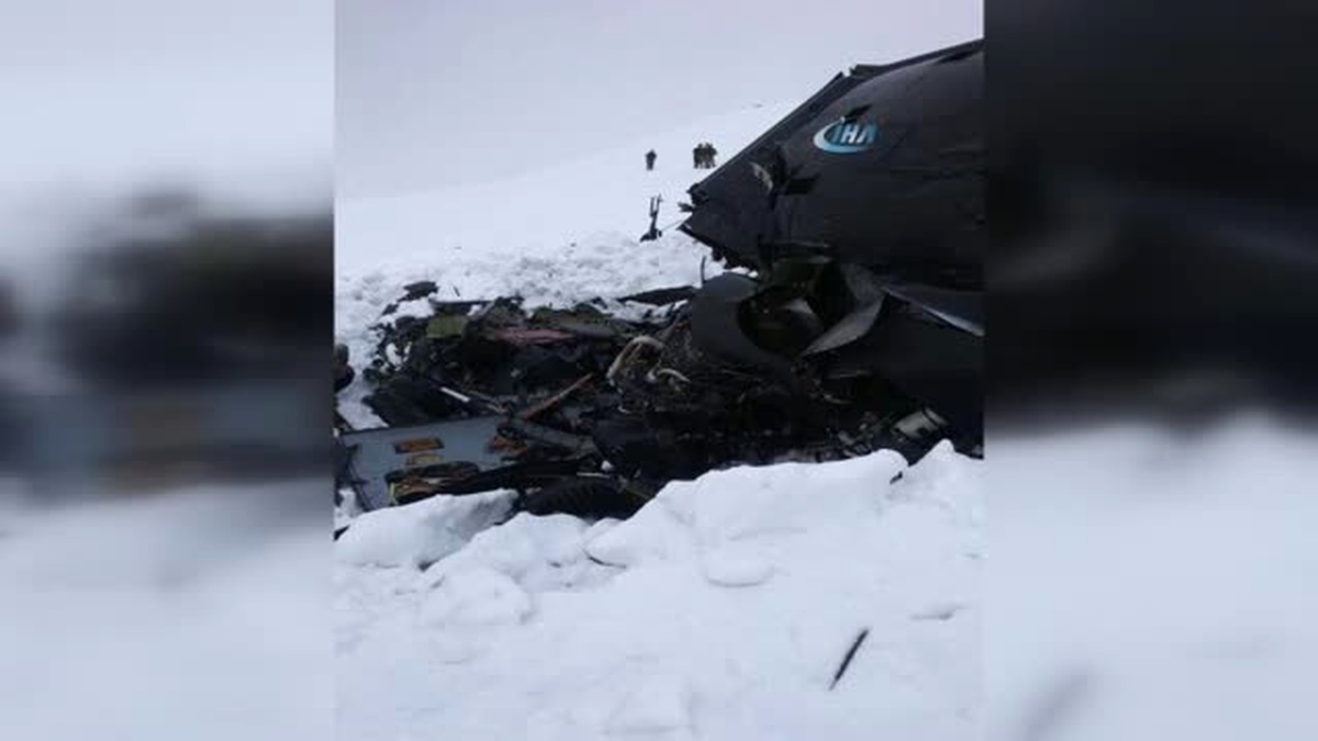 Tunceli İl Genel Meclisi Üyesi Hüseyin Arslan, Helikopter Enkazının Sarıgül Köyü Kırsalında...