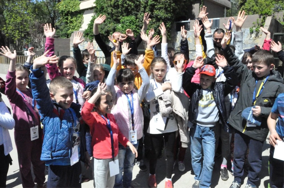 23 Nisan İçin Kocaeli\'ye Gelen Yabancı Öğrenciler Hayvanat Bahçesini Gezi