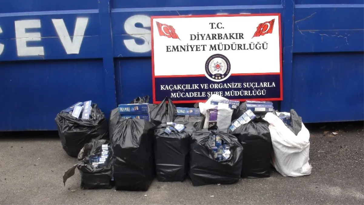 Diyarbakır\'da 643 Bin Lira Değerinde Kaçak Sigara Ele Geçirildi