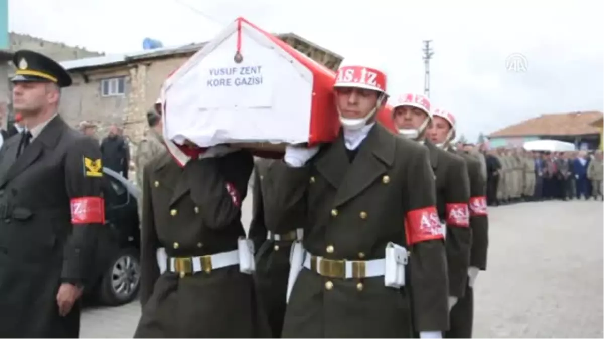 Kore Gazisi Yusuf Zent, Askeri Törenle Son Yolculuğuna Uğurlandı