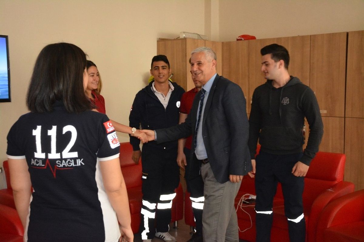 Başkan Toyran\'dan 112 Acil Servis İstasyonu\'na Sürpriz Ziyaret