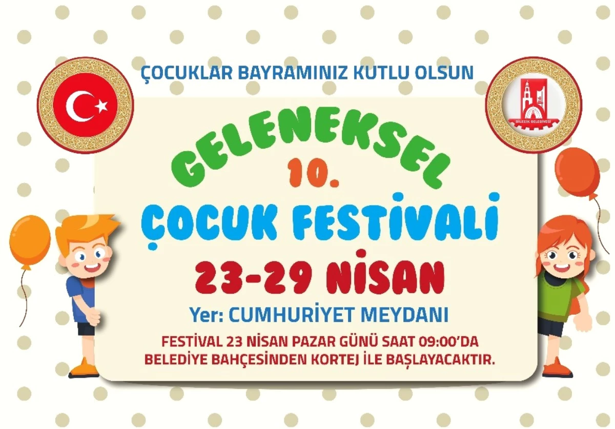Bilecik Belediyesi Geleneksel 10. Çocuk Festivali Başlıyor