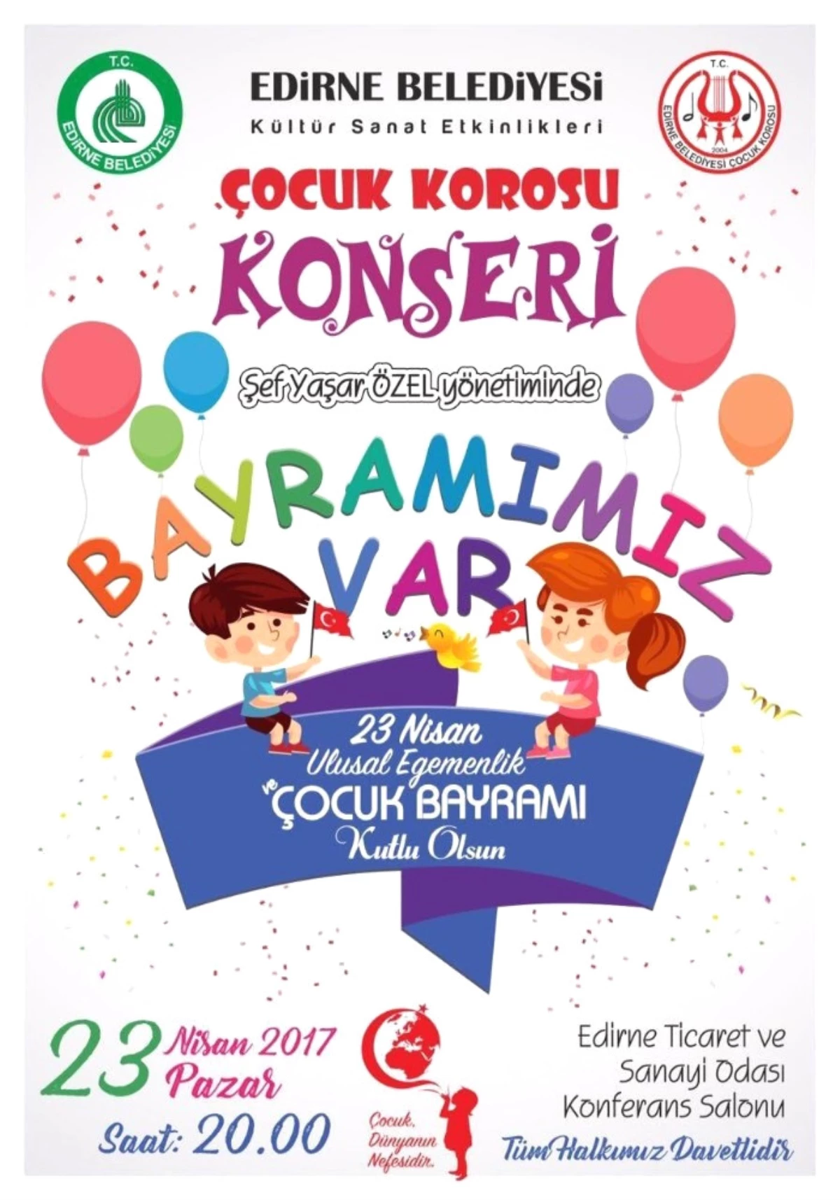 Edirne Belediye Çocuk Korosu\'ndan 23 Nisan Özel Konseri