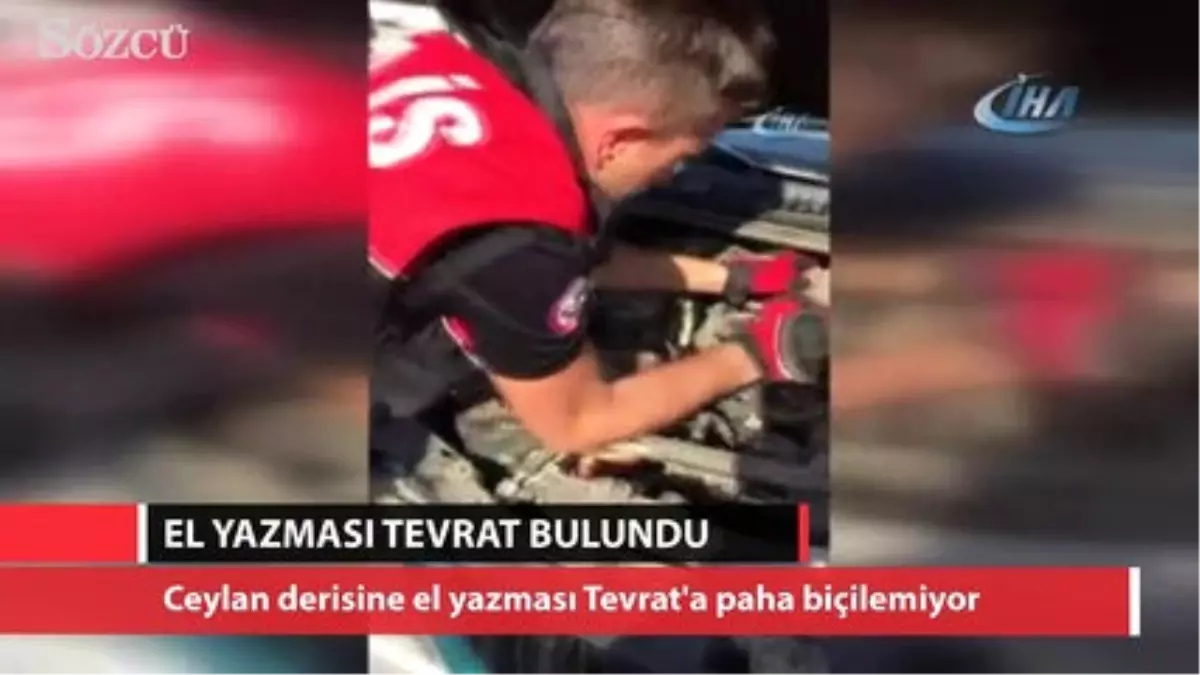 Adana\'da El Yazması Tevrat Bulundu