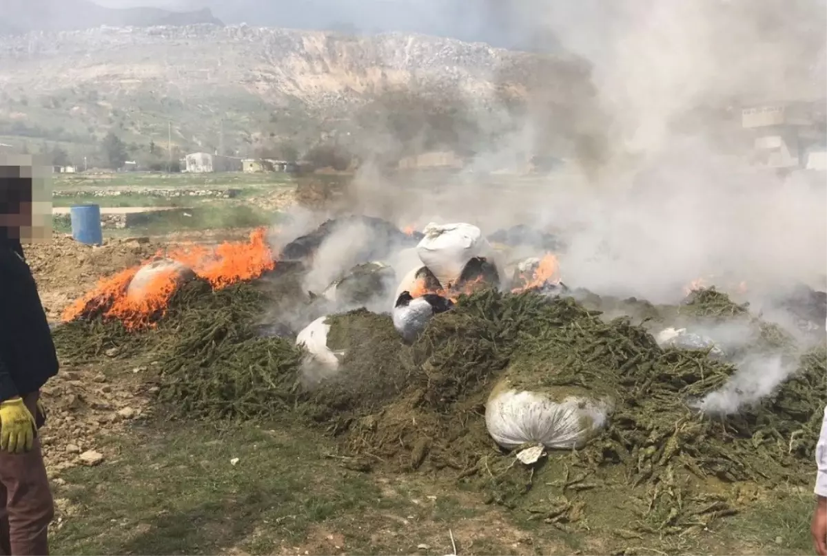 Diyarbakır\'da Ele Geçirilen 30 Ton Uyuşturucu İmha Edildi