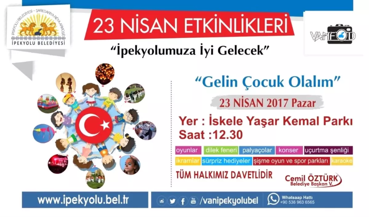 İpekyolu Belediyesinden 23 Nisan Etkinliği