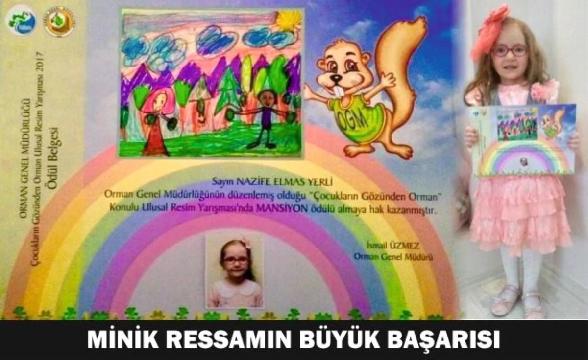 Kütahyalı Minik Ressam Nazife Elmas Yerli\'nin Büyük Başarısı