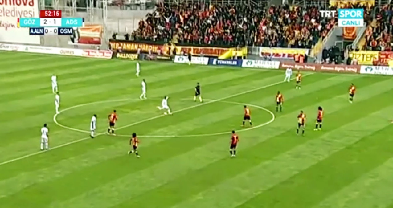 Adana Demirsporlu Thiago, Göztepe\'ye Santradan Gol Attı