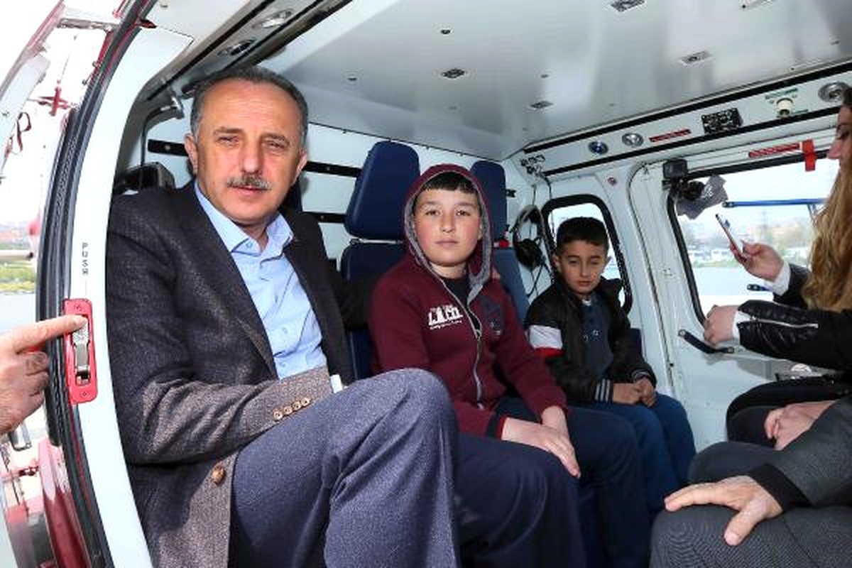 23 Nisan\'da 23 Öğrenciye Helikopter Gezisi