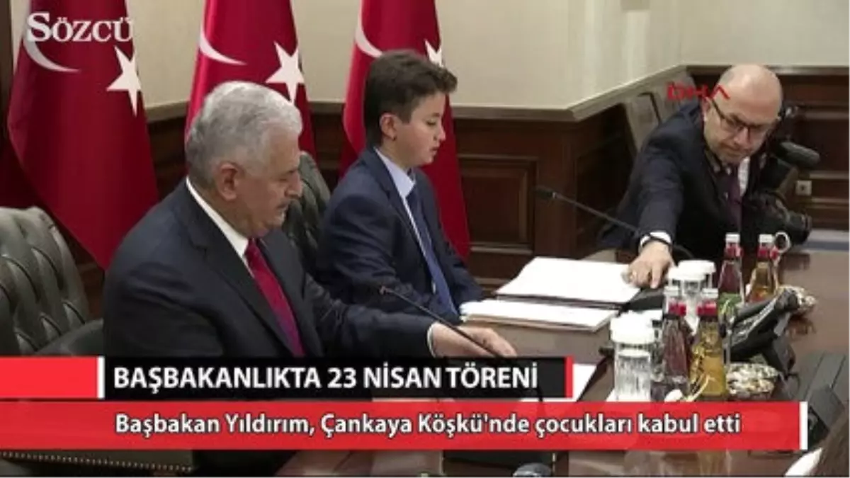 Başbakanlıkta 23 Nisan Töreni