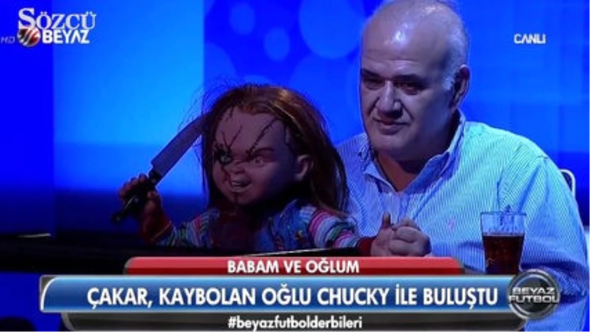 Ahmet Çakar Programa Chucky ile Çıktı Ortalığı Salladı