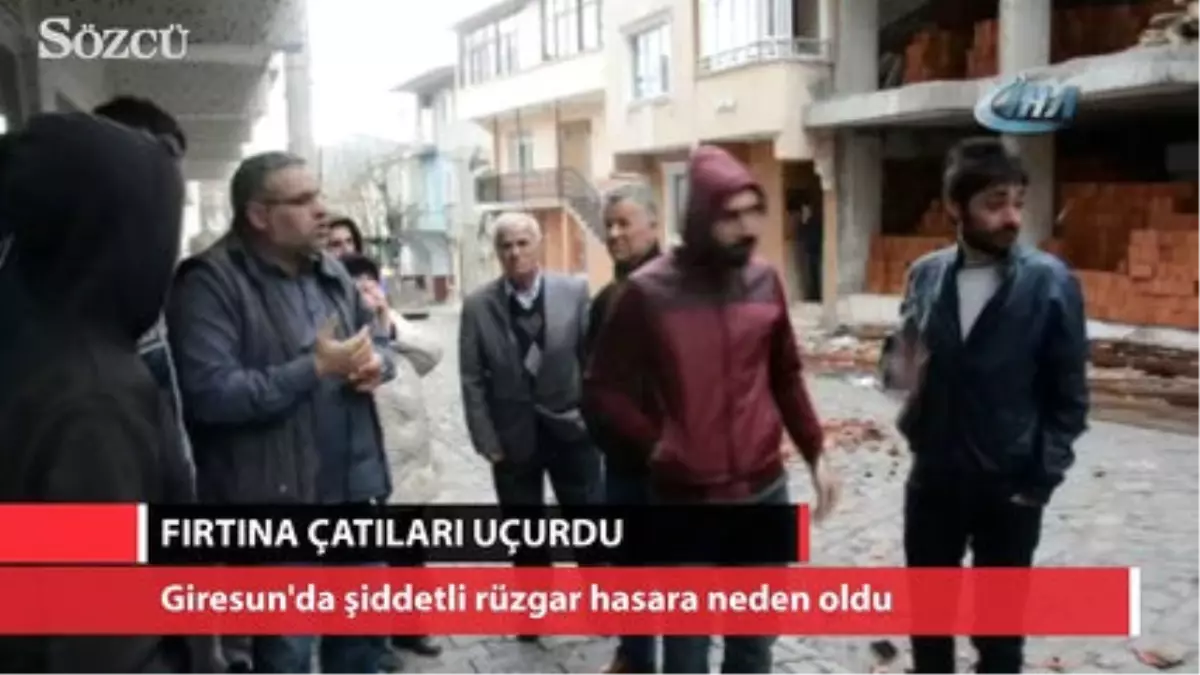 Fırtına Çatıyı Böyle Uçurdu