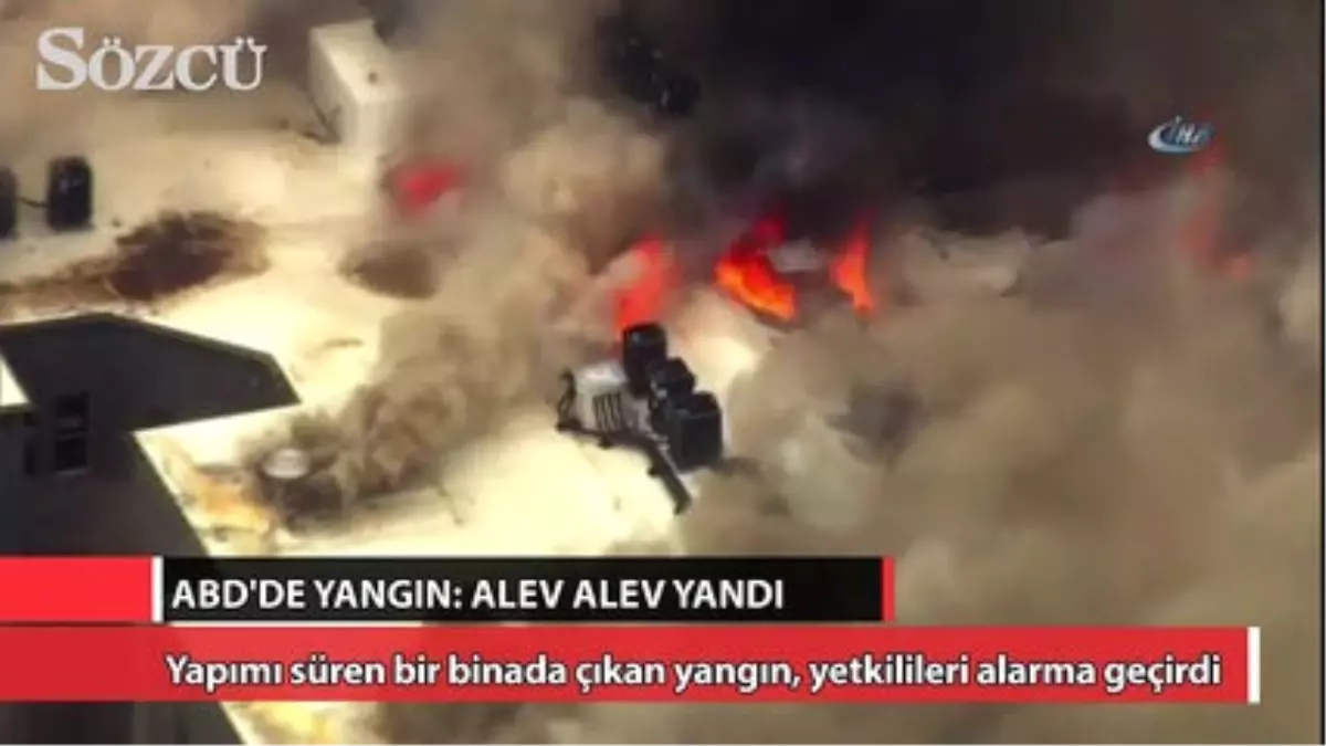 ABD\'de Yangın: Alev Alev Yandı