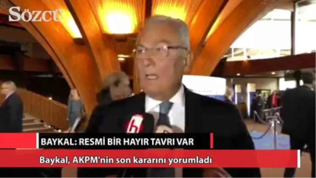 Baykal: Resmi Bir Hayır Tavrı Var