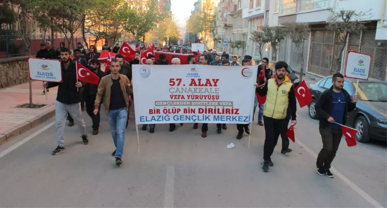 Elazığ\'da "57. Alaya Vefa Yürüyüşü"