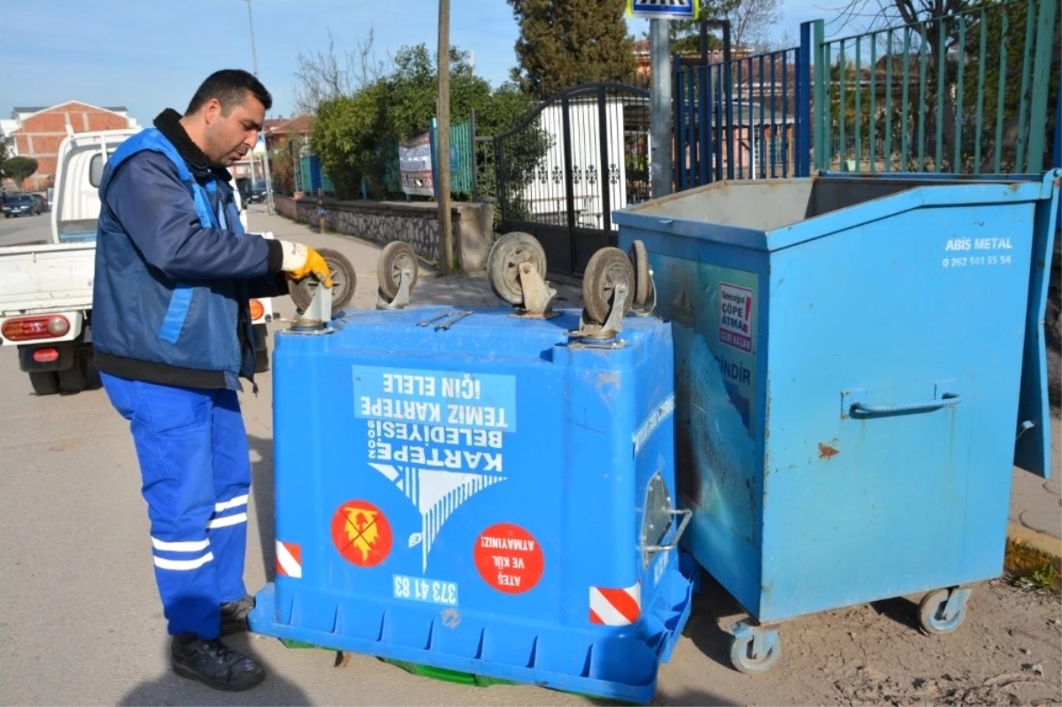 Kartepe\'de Konteynerler Bakıma Alındı