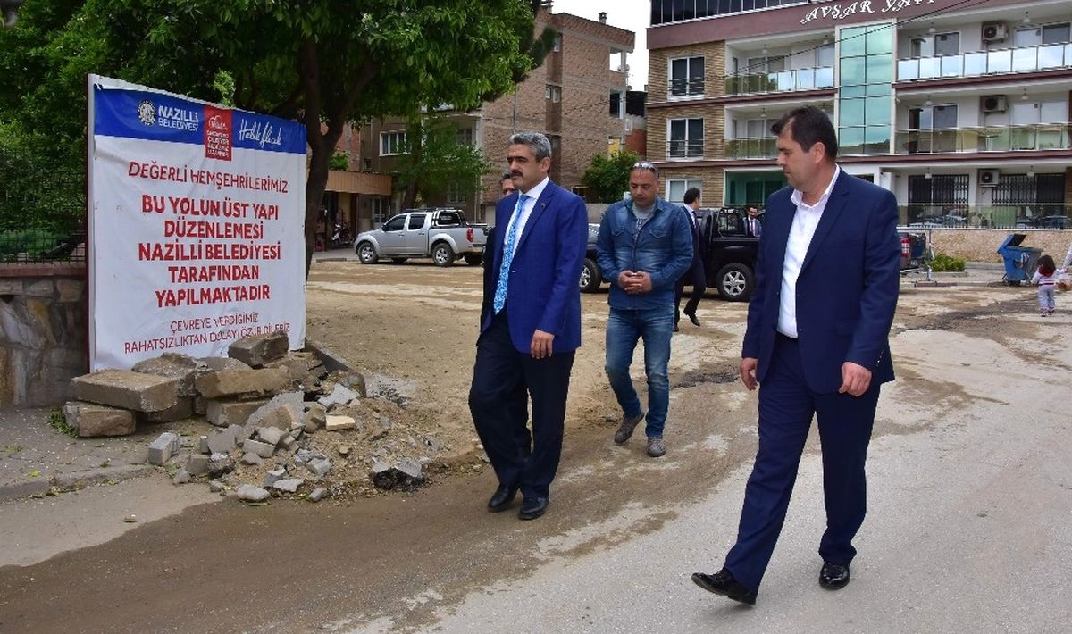 Nazilli\'de Cadde ve Sokaklar Yenileniyor