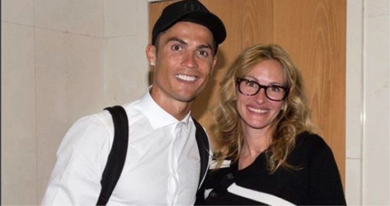 Ronaldo, Instagram Hesabından Julia Roberts\'la Fotoğraf Paylaştı