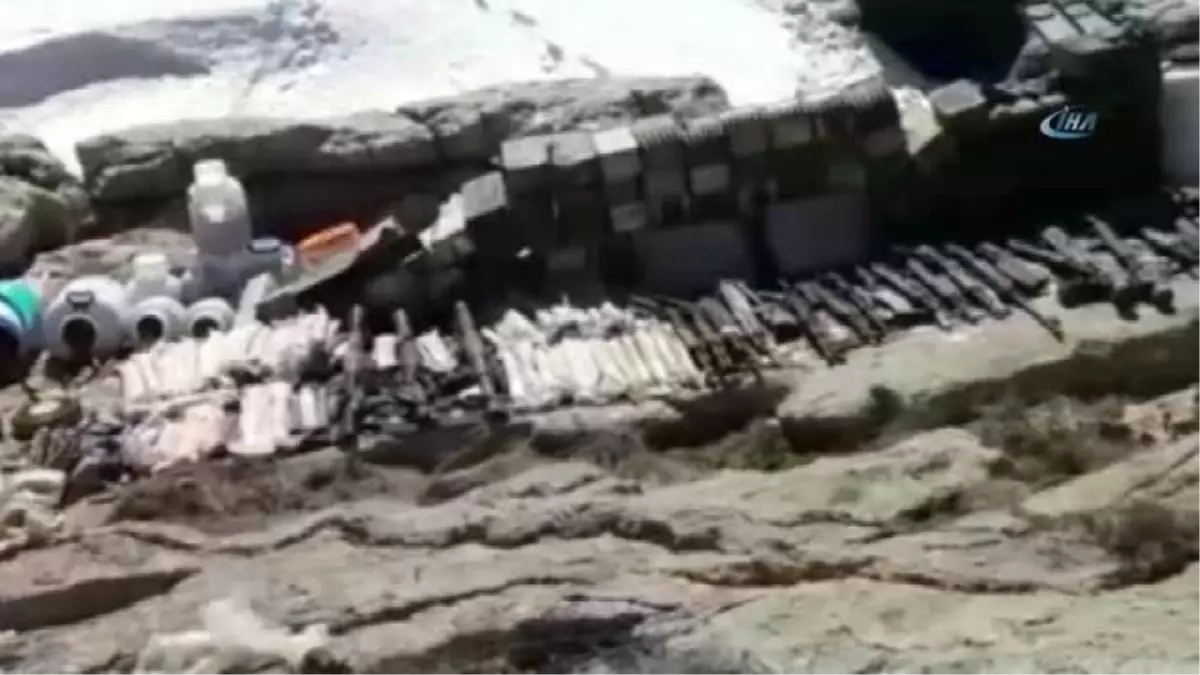 Tsk: "Teröristlerce Kullanıldığı Tespit Edilen 4 Mağarada Silah, Mühimmat ve Yaşam Malzemesi Ele...