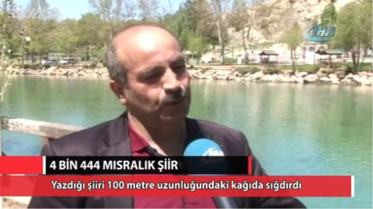 4 Bin 444 Mısralık Şiir Yazdı