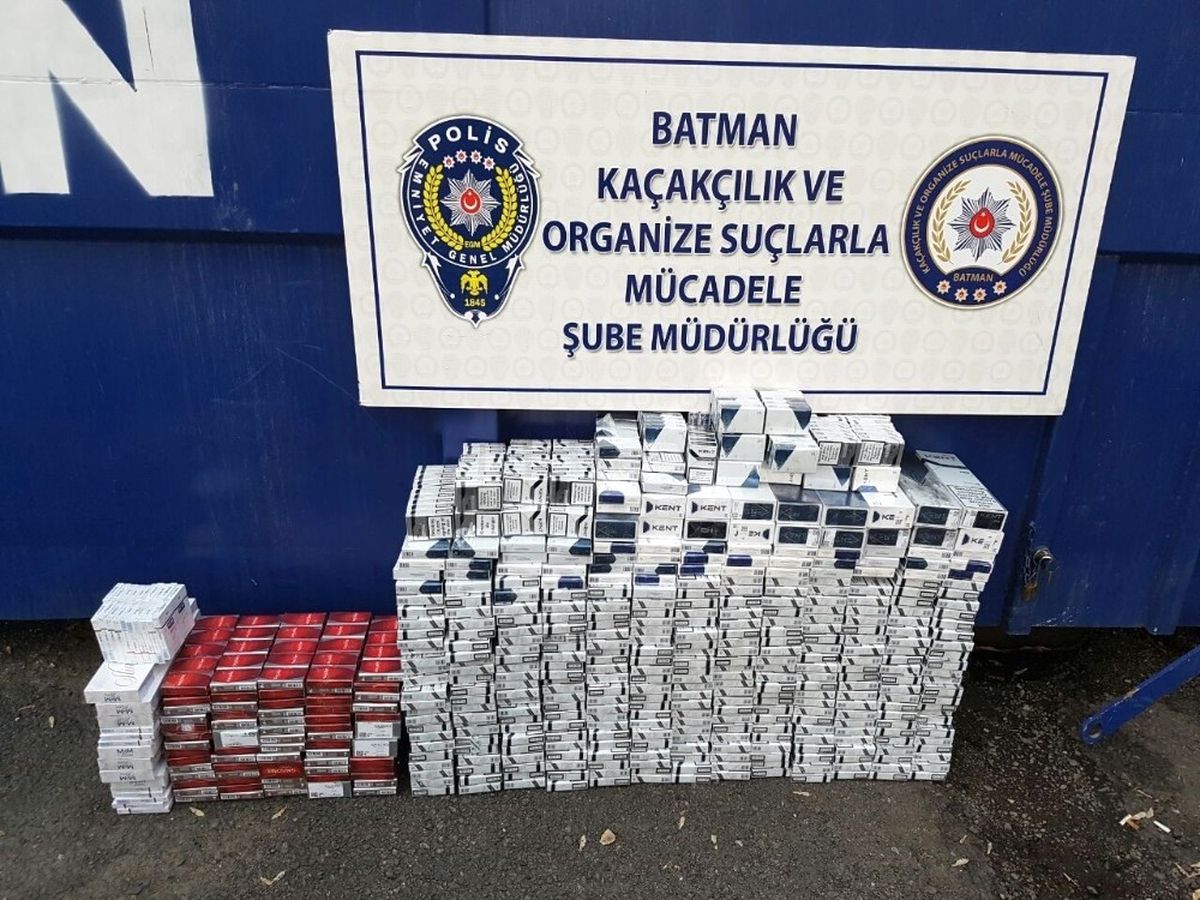 Batman\'da 4 Bin 820 Paket Kaçak Sigara Ele Geçirildi