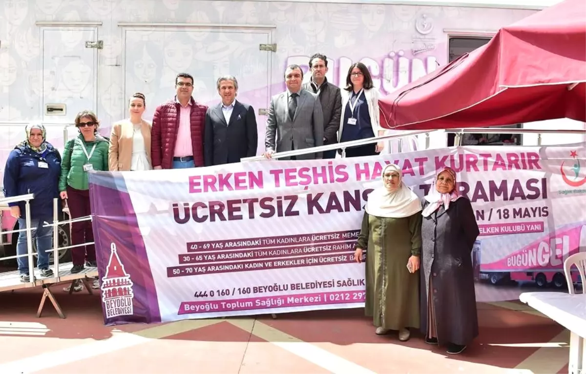 Beyoğlu\'nda Ücretsiz Kanser Taraması Başladı