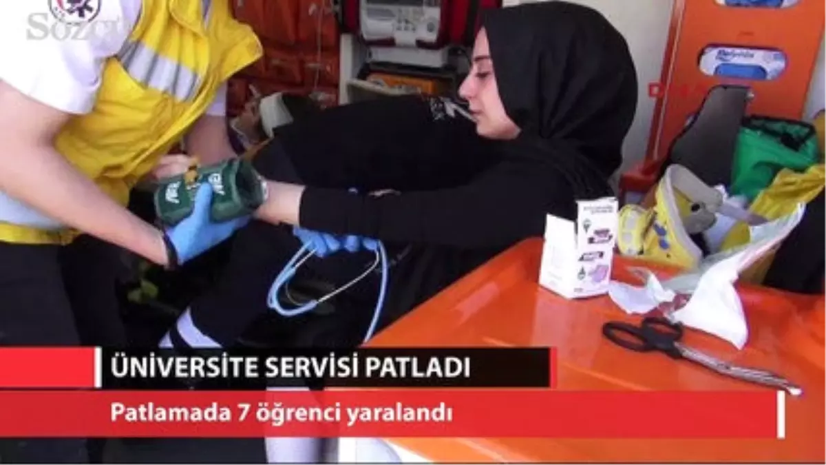 Üniversite Servisinde Patlama