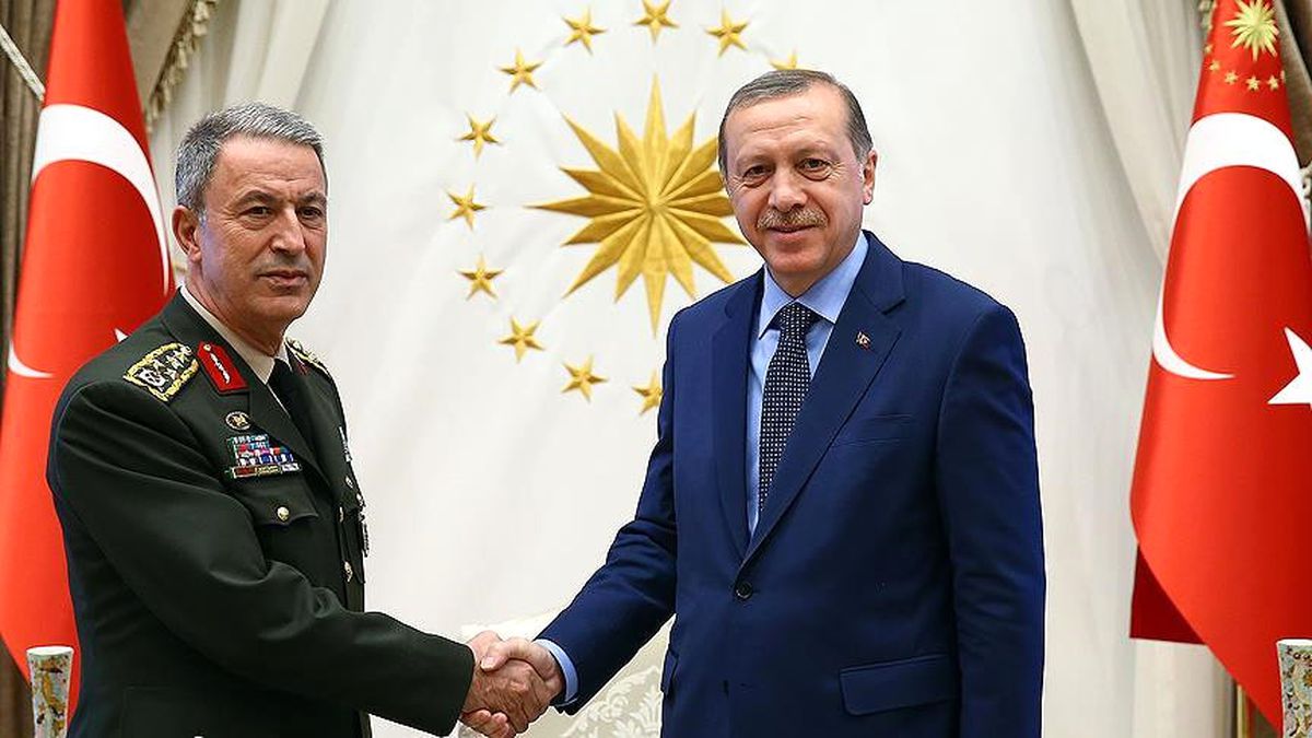 Dha Ankara - Cumhurbaşkanı Erdoğan, Genelkurmay Başkanı Akar\'ı Kabul Etti