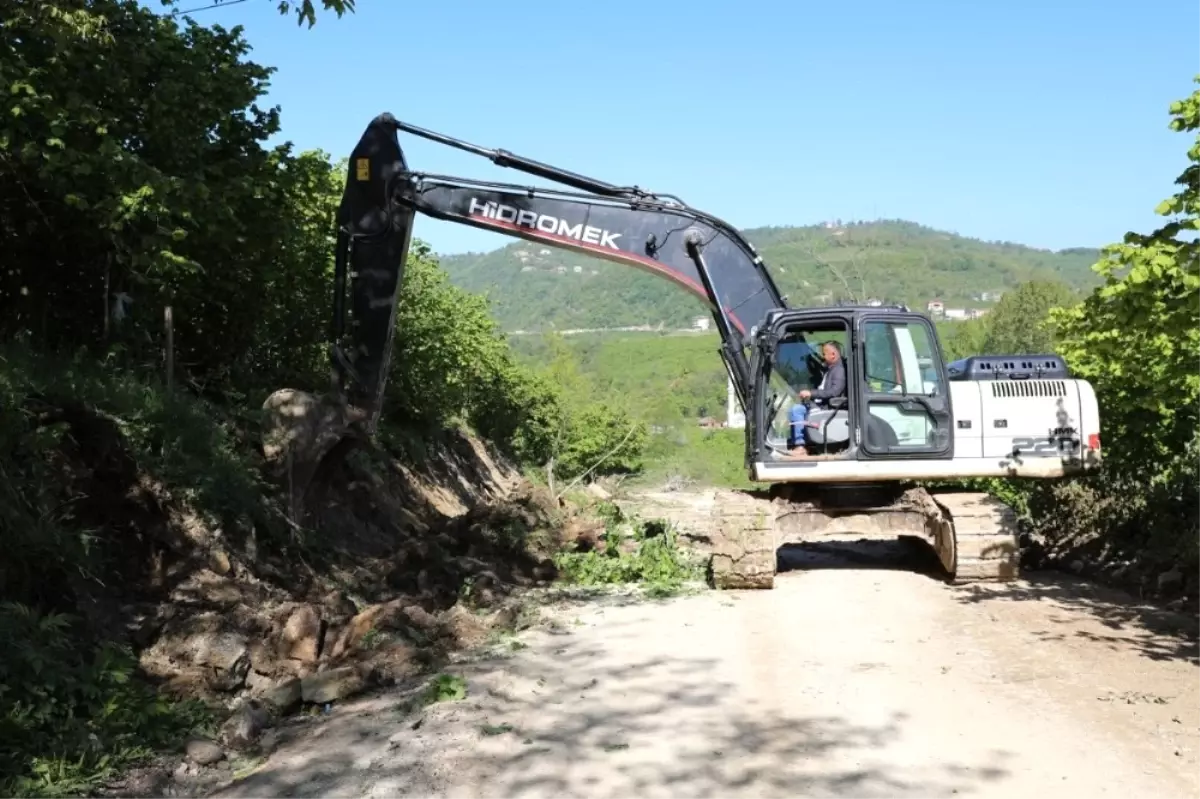 Fatsa\'da Kırsalda Yol Çalışmaları