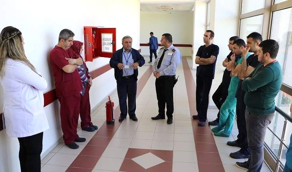 Hastanede Deprem Yangın Eğitimi Düzenlendi