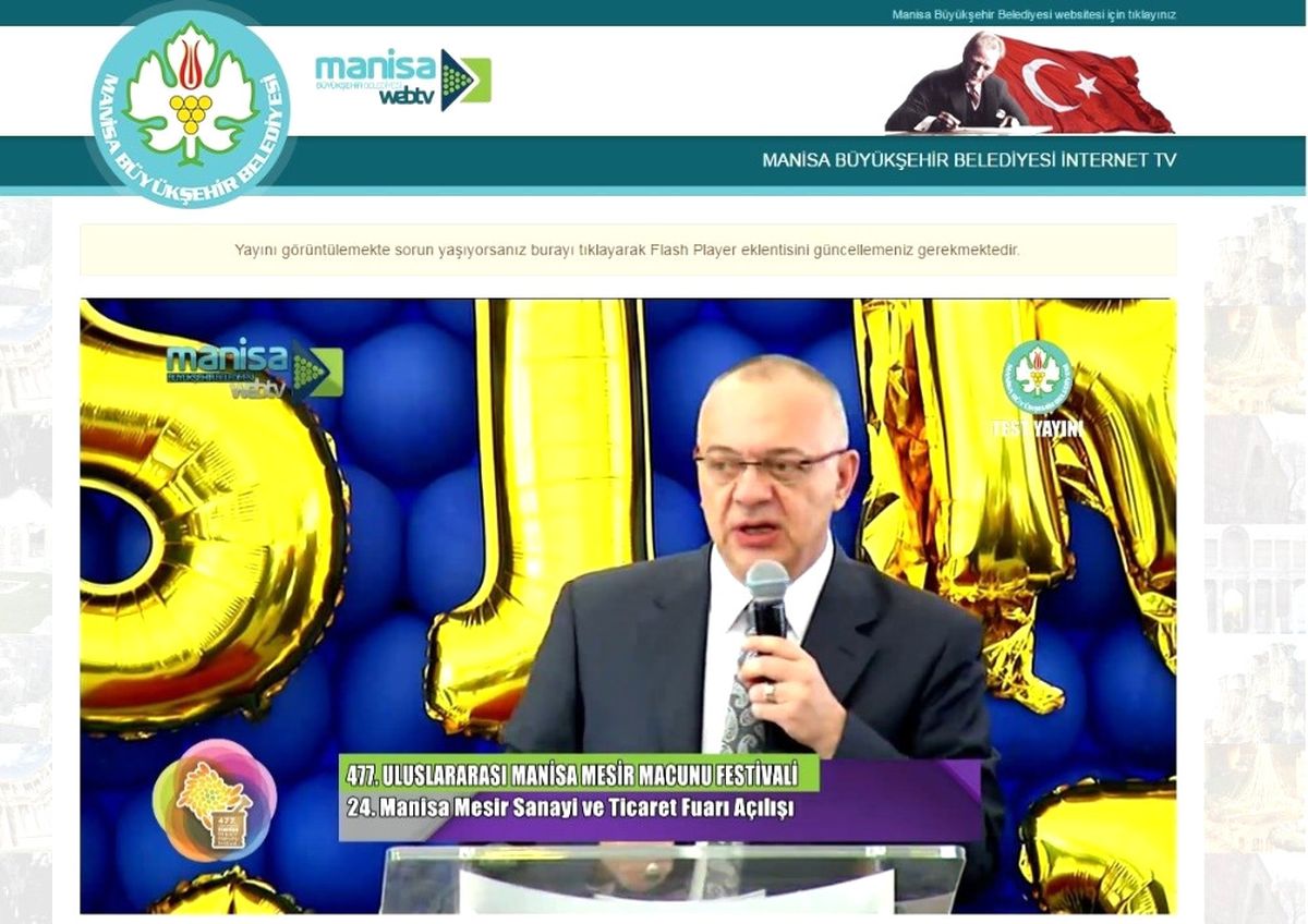Manisa Büyükşehir Web Tv Yayına Başladı